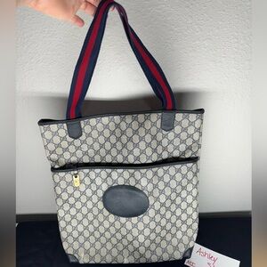 Gucci vintage sherry line tote